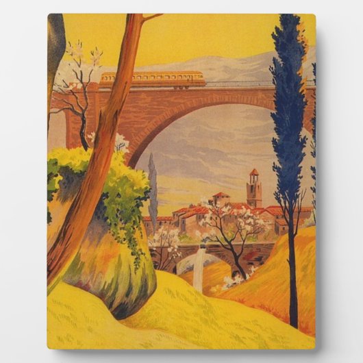 ヴィンテージフランスの鉄道旅行 フォトプラーク (正面)