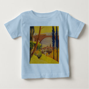 ヴィンテージフランスの鉄道旅行 ベビーTシャツ