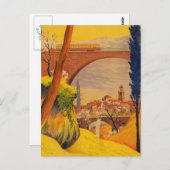 ヴィンテージフランスの鉄道旅行 ポストカード (正面/裏面)