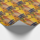 ヴィンテージフランスの鉄道旅行 ラッピングペーパー (角)