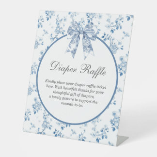 ヴィンテージフランスの陳腐おむつラッフルサイン 台座サイン