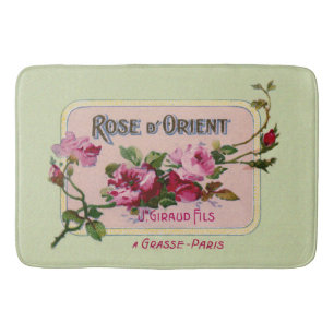 ヴィンテージフランスの香水フローラアドアート バスマット