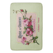 ヴィンテージフランスの香水フローラアドアート バスマット (正面縦)
