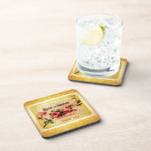 ヴィンテージフランスの香水ラベル コースター (右側)