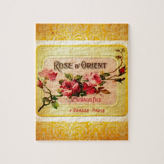 ヴィンテージフランスの香水ラベル ジグソーパズル (縦)