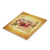 ヴィンテージフランスの香水ラベル タイル (側面)