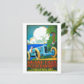 ヴィンテージフランスの1920年代レーシングカーグランプリ ポストカード (スタンド正面)