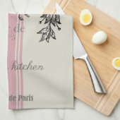 ヴィンテージフランスの キッチンタオル (四つ折り)