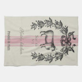 ヴィンテージフランスの キッチンタオル (横)