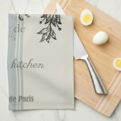 ヴィンテージフランスの キッチンタオル (四つ折り)