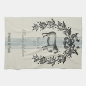 ヴィンテージフランスの キッチンタオル (横)