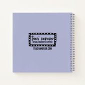 ヴィンテージフランスの・フローラ・エフェメラ・ノートブックまたはジャーナル ノートブック (裏面)