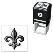 ヴィンテージフランスの(紋章の)フラ・ダ・リ セルフインキングスタンプ (インサイチュ)