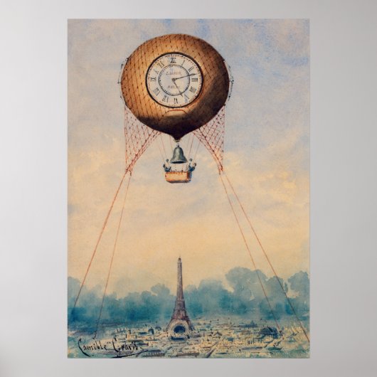 ヴィンテージフランスイラストレーション ポスター (正面)