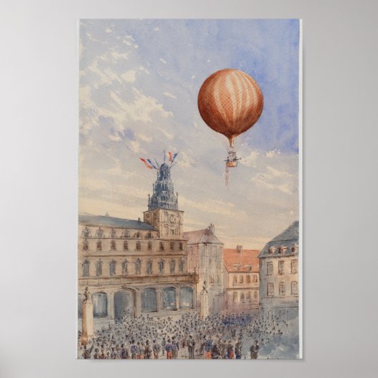 ヴィンテージフランスイラストレーション ポスター (正面)