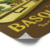 ヴィンテージフランスカスク旅行 ポスター (角)