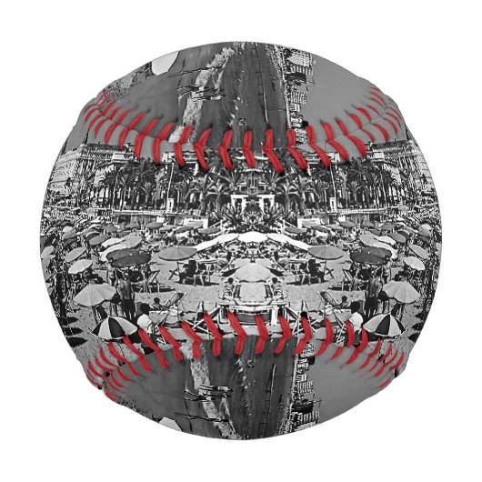 ヴィンテージフランスカンヌザビーチダーツボード 野球ボール (正面)