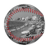 ヴィンテージフランスカンヌザビーチダーツボード 野球ボール (正面左)