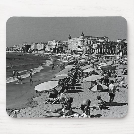 ヴィンテージフランスカンヌザビーチ マウスパッド (正面)