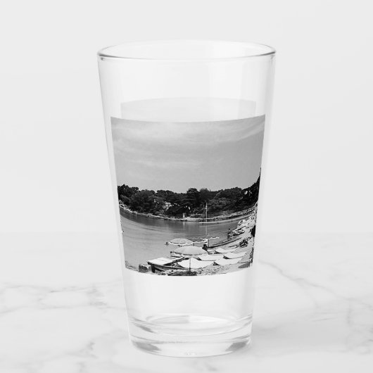 ヴィンテージフランスニースアンティベスザガルーペビーチ タンブラーグラス (正面)