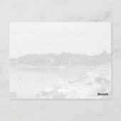 ヴィンテージフランスニースアンティベスザガルーペビーチ ポストカード (裏面)