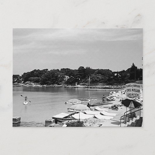 ヴィンテージフランスニースアンティベスザガルーペビーチ ポストカード (正面)