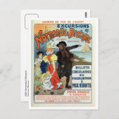 ヴィンテージフランスノルマンディージャージーUK旅行AD ポストカード (正面/裏面)