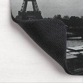 ヴィンテージフランスパリエッフェルタワーサンセット マウスパッド (コーナー)