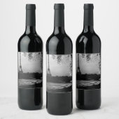 ヴィンテージフランスパリエッフェルタワーサンセット ワインラベル (ボトル)