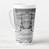 ヴィンテージフランスパリエッフェルタワーシャイロットパレス カフェラテマグ (左アングル)