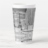 ヴィンテージフランスパリエッフェルタワーシャイロットパレス カフェラテマグ (正面)