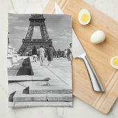 ヴィンテージフランスパリエッフェルタワーチャイロパレス キッチンタオル (四つ折り)