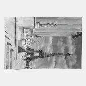 ヴィンテージフランスパリエッフェルタワーチャイロパレス キッチンタオル (横)