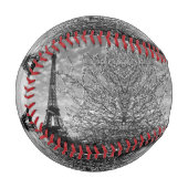 ヴィンテージフランスパリエッフェルタワートランプ 野球ボール (正面左)