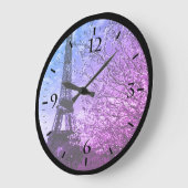 ヴィンテージフランスパリエッフェルタワーラージクロック ラージ壁時計 (傾斜)