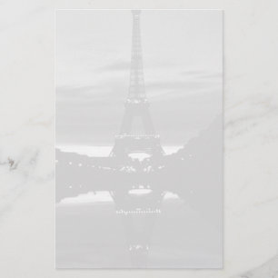 ヴィンテージフランスパリエッフェルタワー反射 便箋