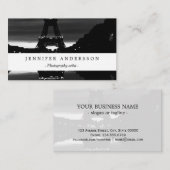 ヴィンテージフランスパリエッフェルタワー反射 名刺 (正面/裏面)