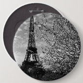 ヴィンテージフランスパリエッフェルタワー1970 缶バッジ (正面&裏面)