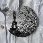 ヴィンテージフランスパリエッフェルタワー1970 缶バッジ (インサイチュ)