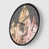 ヴィンテージフランスパリサクレクールバシリカマウスパ ラージ壁時計 (傾斜)