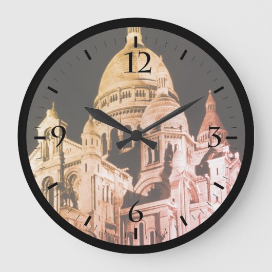ヴィンテージフランスパリサクレクールバシリカマウスパ ラージ壁時計 (正面)