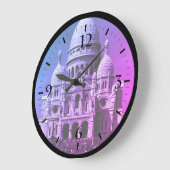ヴィンテージフランスパリサクレクールバシリカラージCl ラージ壁時計 (傾斜)