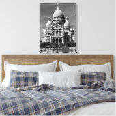 ヴィンテージフランスパリサクレクールバシリカ キャンバスプリント (インサイチュ (寝室))