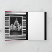 ヴィンテージフランスパリサクレクールバシリカ サンキューカード (内部)