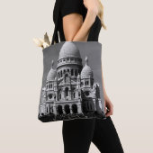 ヴィンテージフランスパリサクレクールバシリカ トートバッグ (クローズアップ)