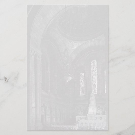 ヴィンテージフランスパリサクレクールヴァージン礼拝堂 便箋 (正面)