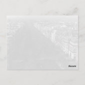 ヴィンテージフランスパリシャンゼリゼ通り ポストカード (裏面)