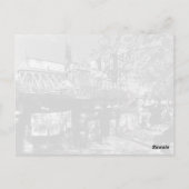 ヴィンテージフランスパリダム大聖堂ブックセラー ポストカード (裏面)