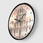 ヴィンテージフランスパリチャーチサンルイインヴァリッド ラージ壁時計 (傾斜)