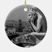 ヴィンテージフランスパリノートルダムカテドラルシンカー セラミックオーナメント (裏面)